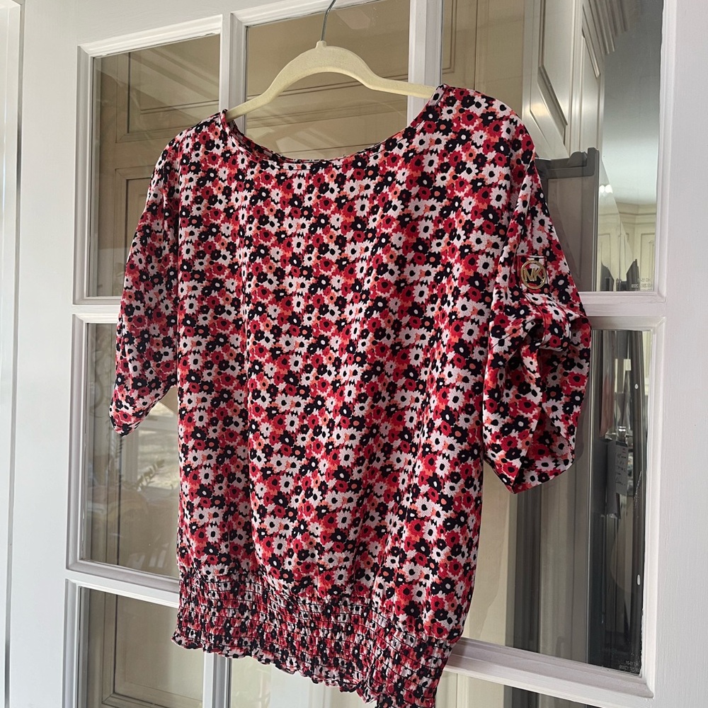Michael Kors Floral Blouse Small